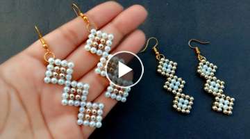 How To Make / Simple & Easy Pearl Earrings